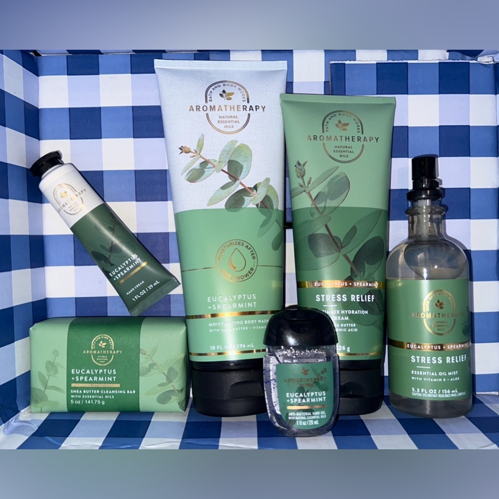 Lot of (6) Bath & Body Works Aromatherapy Eucalyptus Spearmint Fragrance Bundle - Picture 2 of 8
